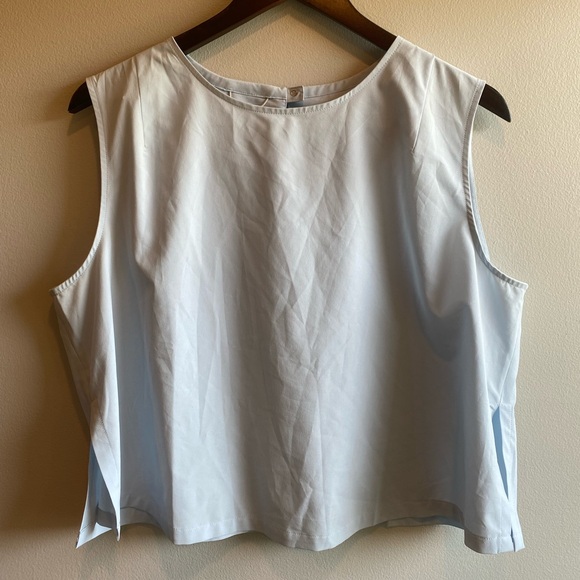 Wayre Boxy Shift & Snap Tank Mid-crop Travel Top Crew Neckline Size XL - Picture 5 of 10